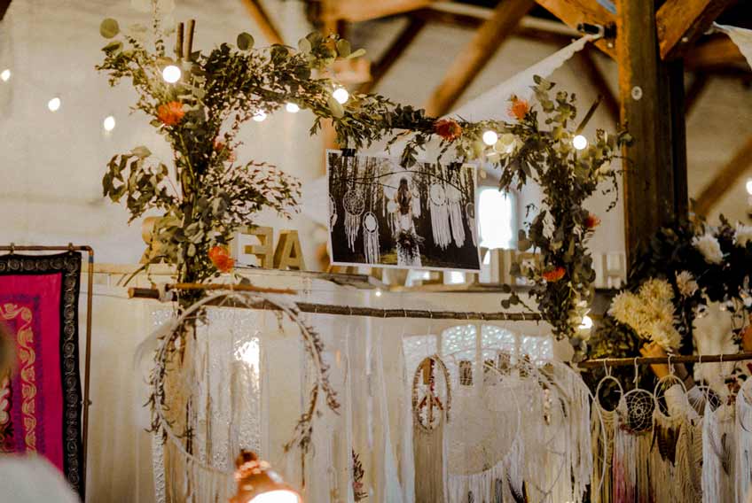 Traumfänger sind auf der Boho Hochzeit unverzichtbar (c) Elena Engels Fotografie