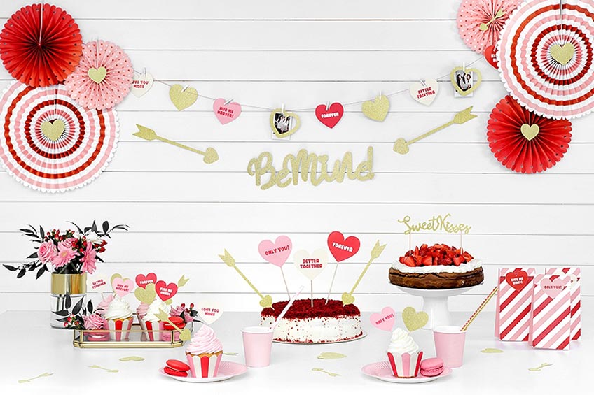 Die perfekte Deko für deinen Sweet Table zum Valentinstag