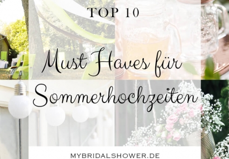Tolle Produkte für Sommerhochzeiten - damit gelingt die Dekoration