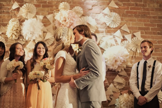 Brautpaar auf der Vintage Hochzeit