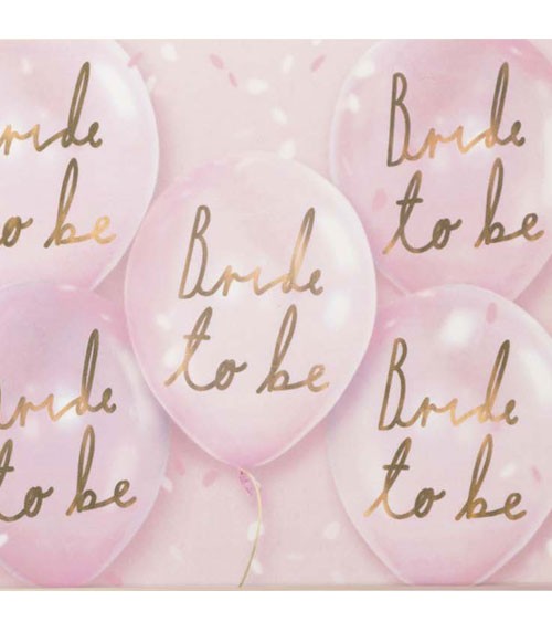 Bride to be Luftballons - rosa - 6 Stück