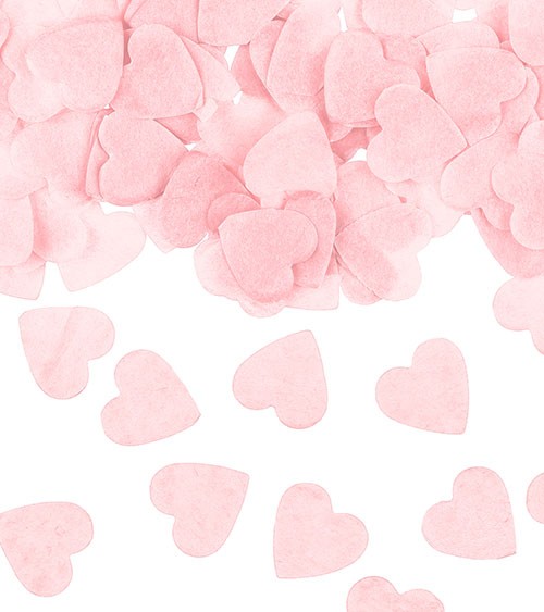 Seidenpapier-Konfetti "Herzen" - rosa - 15 g