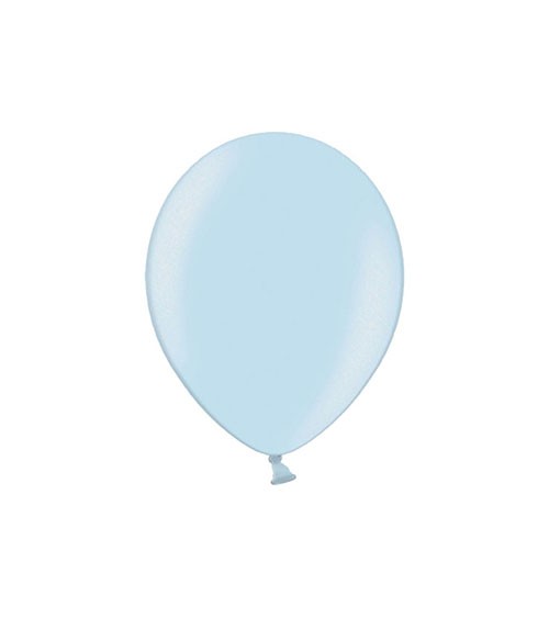 Mini-Luftballons - metallic pastellblau - 12 cm - 100 Stück