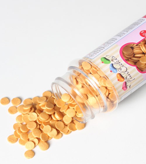 FunCakes Zuckerkonfetti - gold - 60 g