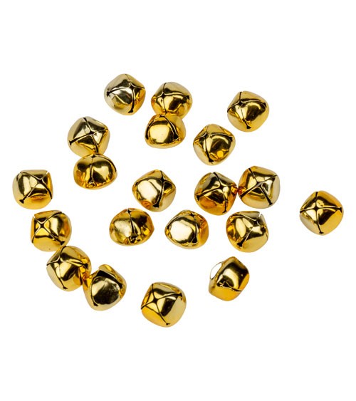 Glöckchen aus Metall - gold - 1,5 cm - 20 Stück