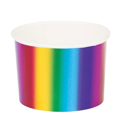 Eisbecher "Rainbow Metallic" - 6 Stück