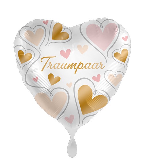 Herz-Folienballon "Traumpaar" - 43 cm