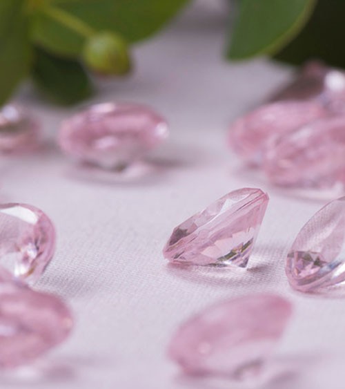 Streudeko "Diamant" - rosa - 1,2 cm - 110 g