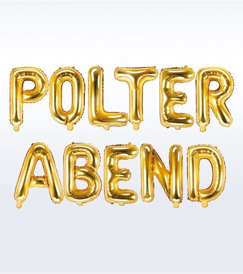 Folienballon-Set "Polterabend" - gold