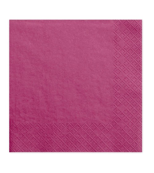 Servietten - dark pink - 20 Stück