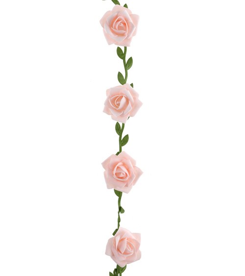Rosen-Girlande - rosa - 1,20 m