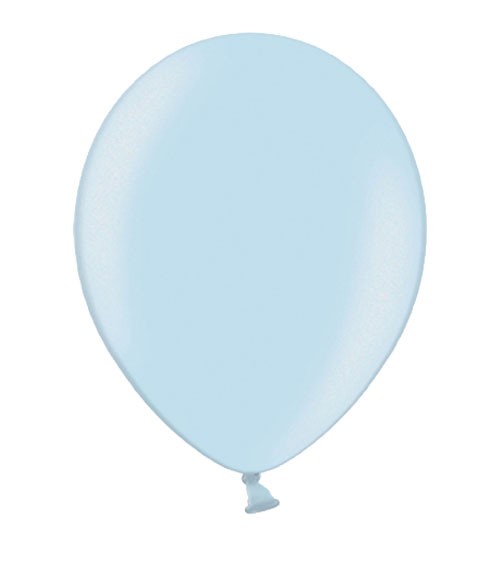 Metallic-Luftballons - pastellblau - 10 Stück