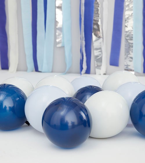Mini-Luftballons - Farbmix blau - 12 cm - 40 Stück
