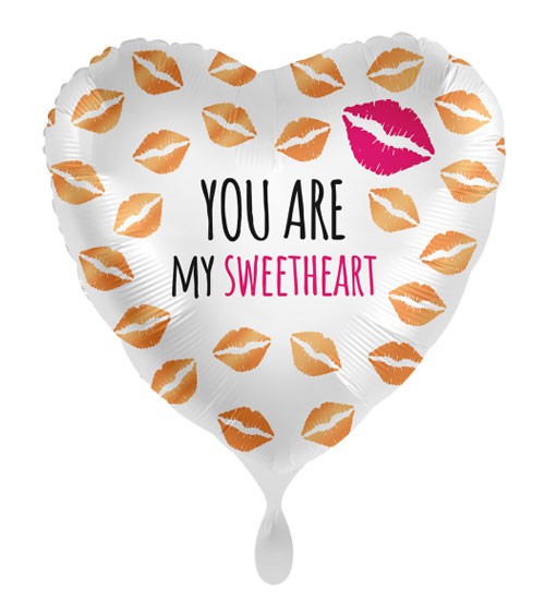 Herz-Folienballon "You are my Sweetheart" - 43 cm