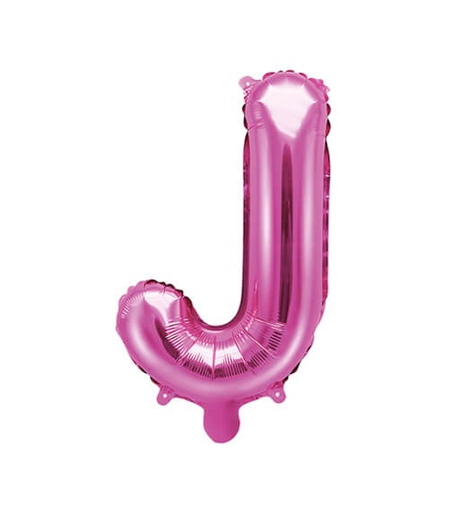 Folienballon Buchstabe "J" - pink - 35 cm