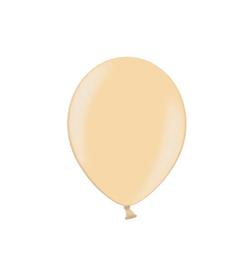 Mini-Luftballons - metallic hellorange - 12 cm - 100 Stück