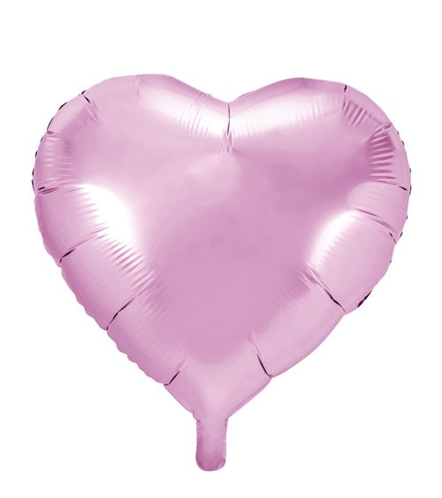 Herz-Folienballon - rosa - 61 cm