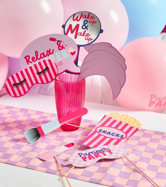 Photobooth-Set "Pamper Party" - 11-teilig