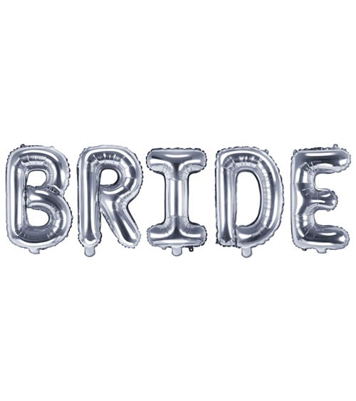 Folienballon-Set "Bride" - silber