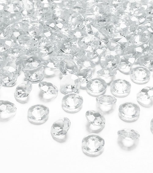 Streudeko "Diamant" - klar - 100 Stück