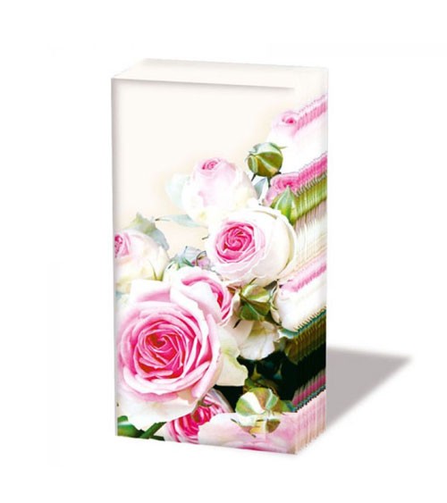 Papiertaschentücher "Rosen" - 10 Stück