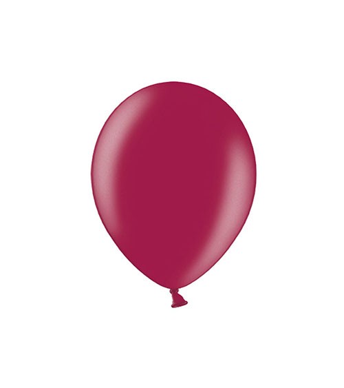 Mini-Luftballons - metallic maroon - 12 cm - 100 Stück