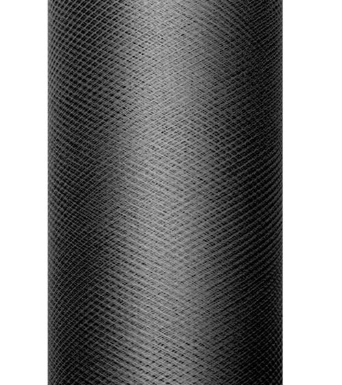Tischläufer aus Tüll - schwarz - 30 cm x 9 m