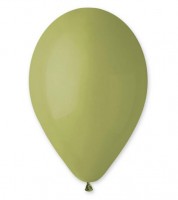 Pastell-Luftballons - olivgrün - 50 Stück