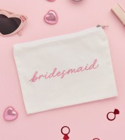Baumwolltäschchen "Bridesmaid" - 20 x 15 cm