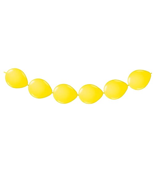 Kettenballons - gelb - 8 Stück