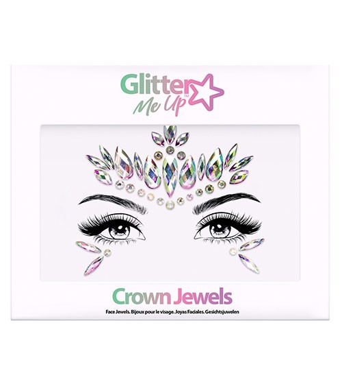 Face Jewels "Crown" - Selbstklebende Glitzersteine