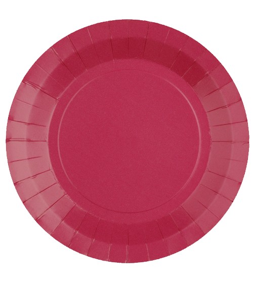 Pappteller - pink - 10 Stück