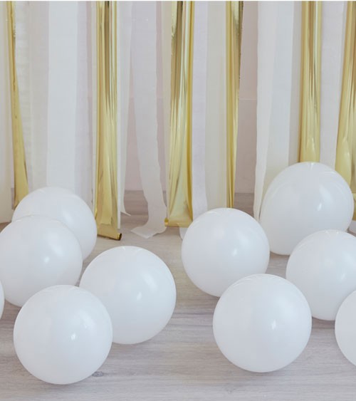 Mini-Luftballons - weiß - 12 cm - 40 Stück