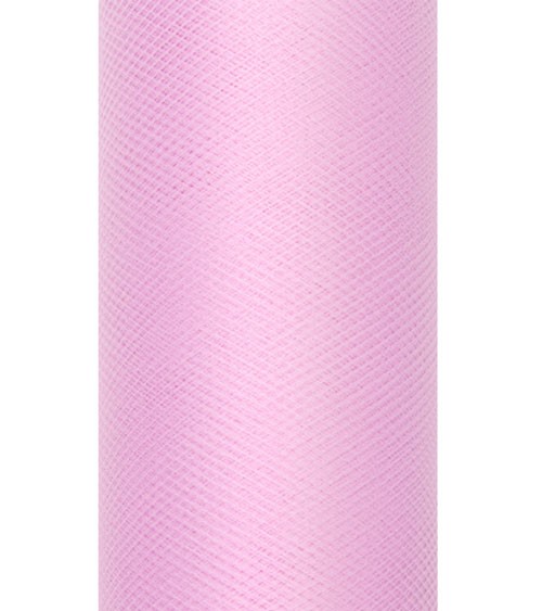 Tischband aus Tüll - rosa - 15 cm x 9 m
