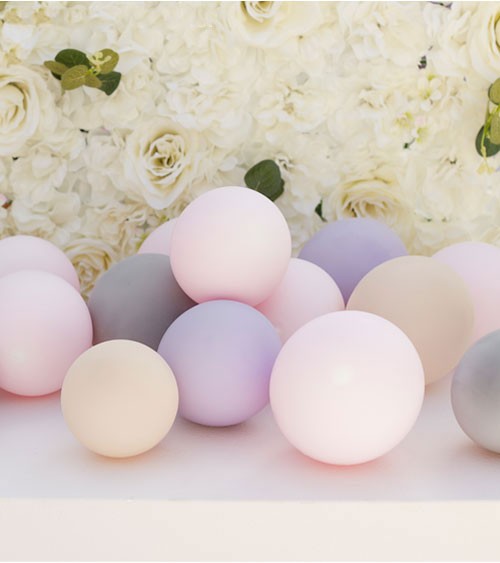 Mini-Luftballons - rosa, lila, grau, nude - 12 cm - 40 Stück