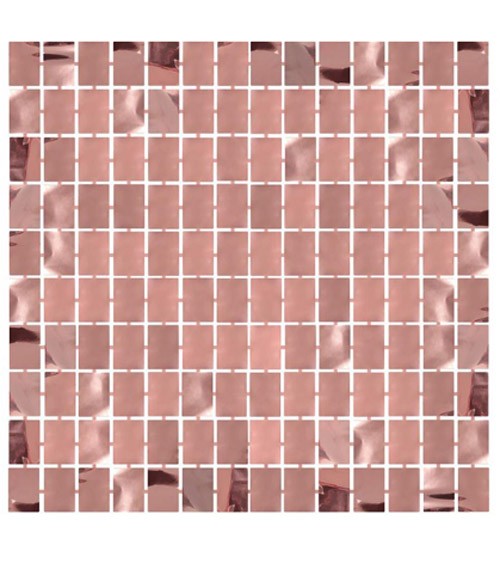 Deko-Vorhang "Squares" - metallic rosegold - 1 x 2 m