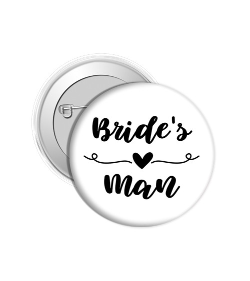 Dein Button "Brides Man" - Farbwahl