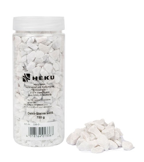 Deko-Steine - 750 g - weiß