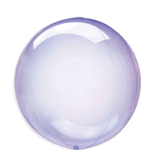 Kugel-Folienballon "Clearz Crystal" - lavendel - 45-56 cm