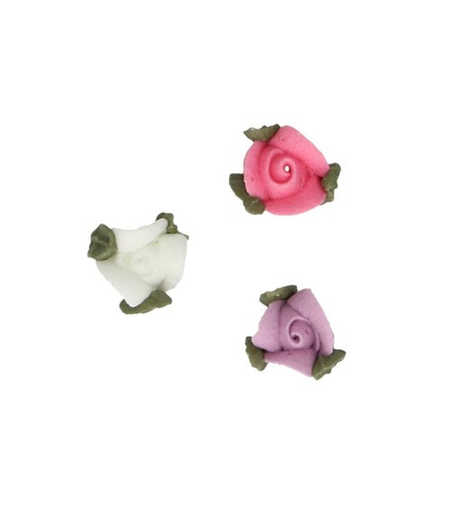 FunCakes Zuckerdekore "Rosen mit Blättern" - 16-teilig