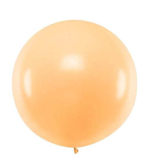 Großer Rundballon - pastell pfirsich - 60 cm