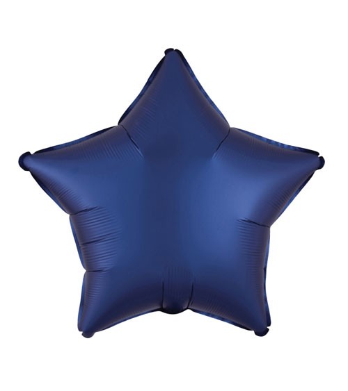 Stern-Folienballon "Satin Luxe" - navyblue - 43 cm
