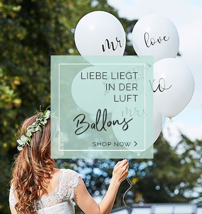 Ballons für die Hochzeit