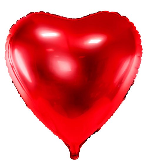 XXL-Herz-Folienballon - rot - 72 cm