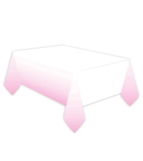 Papier-Tischdecke - rosa ombre - 120 x 180 cm
