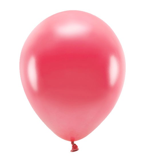 Metallic-Ballons - hellrot - 30 cm - 10 Stück