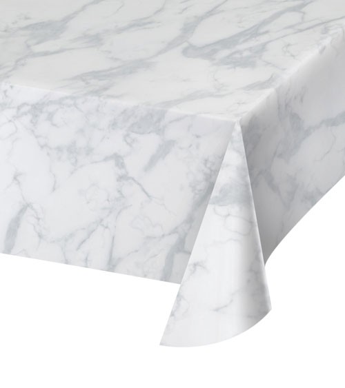 Kunststoff-Tischdecke - marmoriert - 137 x 274 cm