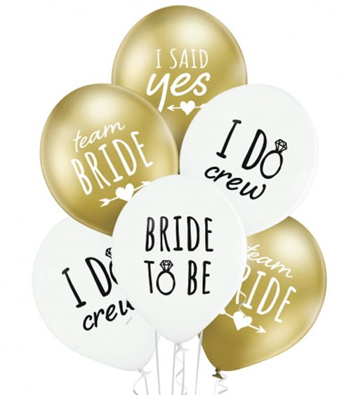Luftballon-Set "Bride to Be" - 6-teilig