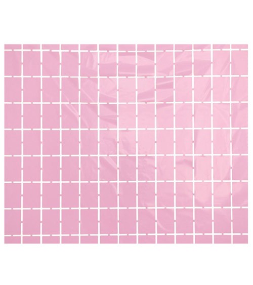 Deko-Vorhang "Squares" - pastell rosa - 1 x 2 m