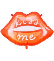 Supershape-Folienballon "Lippen" - Kiss me - 86,5 x 65 cm